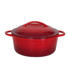 Cast Iron Enamel Casserole Cooking Pot Dutch Oven